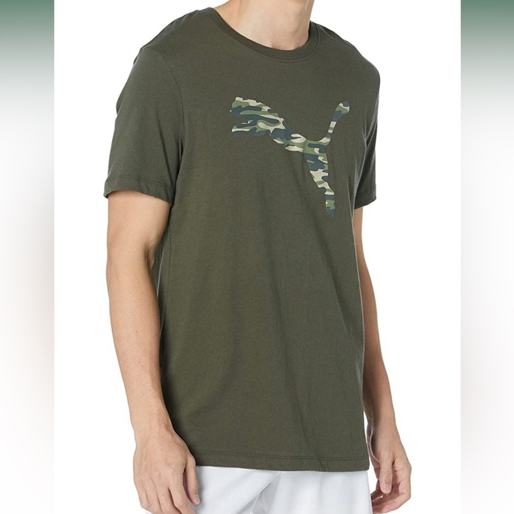 NWT Puma Forest Camo Cat Tee Size XL